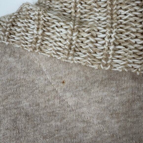 Anthropologie Saturday Sunday Tan Knitted Cardigan Heavyweight Women's Size M - Picture 7 of 8